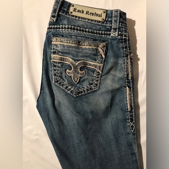 ROCK REVIVAL Denim Jeans size 27 in EUC! Inseam 30” - Picture 5 of 5